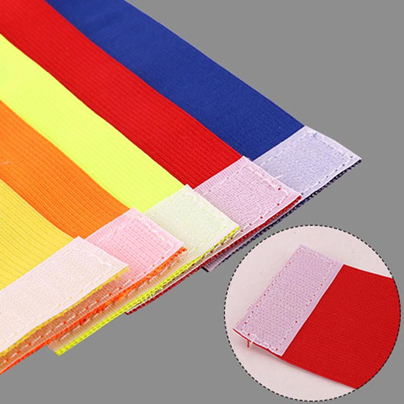 Football Arm Band New Group Armband Football Soccer Solid Color Blank Elastic with Nylon hook and loop Sleeve Badge High Quality