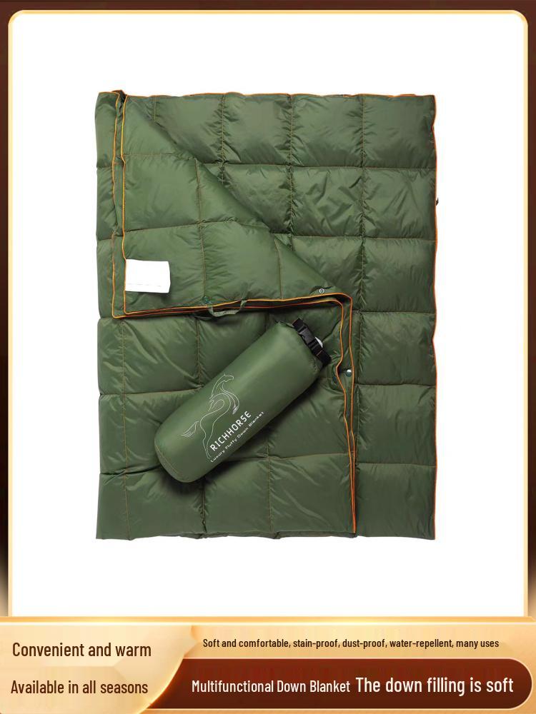Портативное уличное пуховое одеяло и дорожное покрывало для кемпинга, офиса и использования в помещении