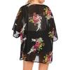 YYFS Женская мода повседневная летняя весна цветочный узор принт блузки и рубашки рукава 3/4