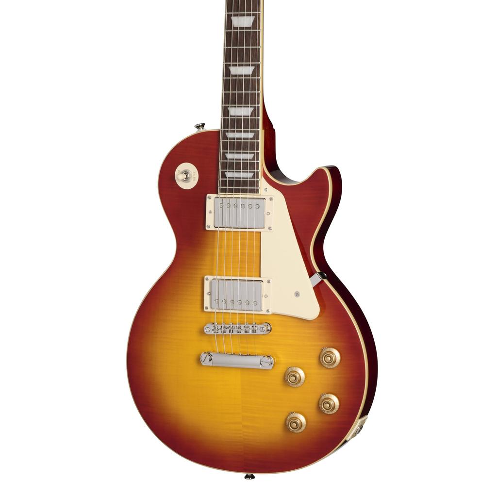 Epiphone Les Paul Standard 50s Figured Top Washed Cherry Sunburst Electric Guitar Les Paul Standard Epiphone