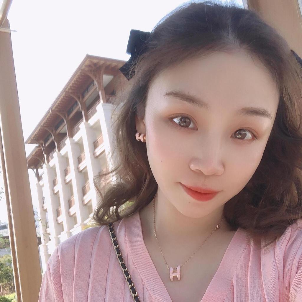 Двухцветные мини-серьги-гвоздики H Hermes - Ограниченная серия к 25-летию Циси