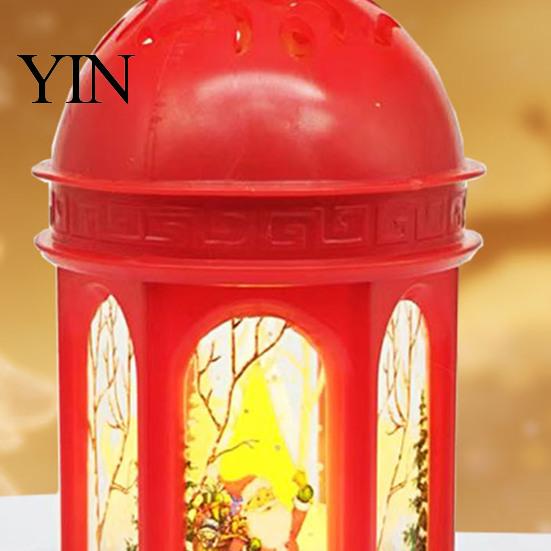Vintage Style Home Decor Retro Christmas Lantern Night Light, Battery Operated LED Lamp, Decorative Flickering Light Flame Flameless Hanging