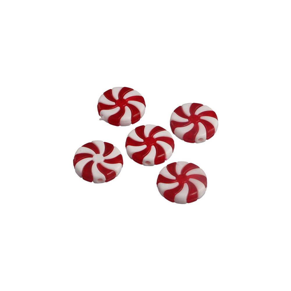 20 шт. Ручная работа Рождественские имитации конфет Пластиковые рождественские подвески-конфеты Праздничные