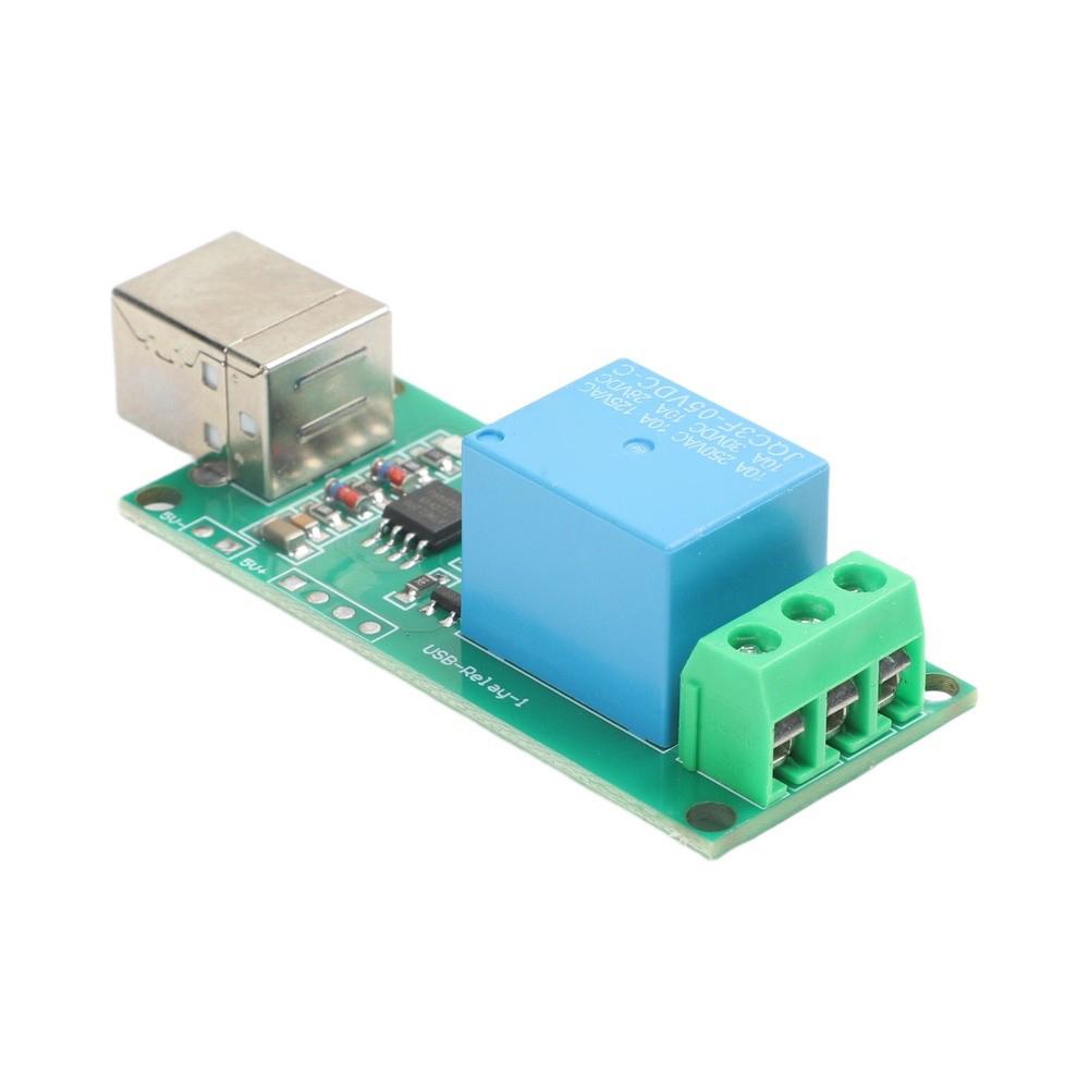 USB Relay Module 5V 1 Channel with HID Driverless PC Control Switch for Smart Home and Automated Equipment Management