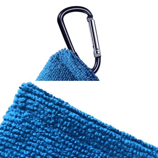 Полотенце для мячей для гольфа Маленькое карманное полотенце с D-клипсой для мячей и клюшек Портативный очиститель мячей для гольфа Аксессуары для мужчин и женщин Тренировка на поле