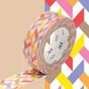 Multicolored Masking Tape In Warm Tones - 1.5 Cm X 7 M