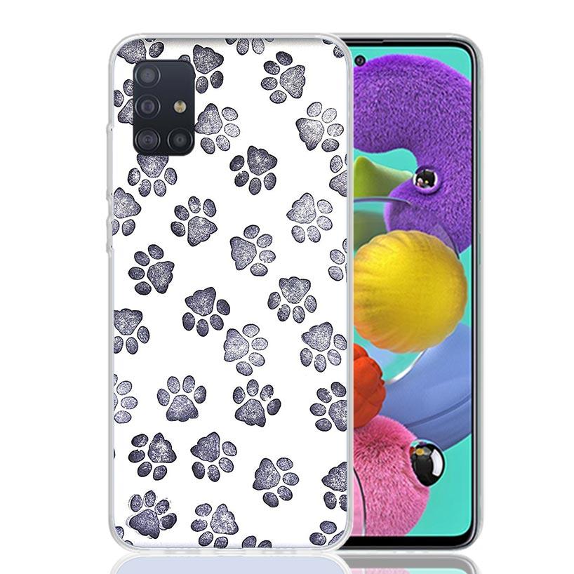 Мультяшные милые собачьи лапки для Samsung Galaxy A52S A42 A32 A22 A12 A02S A51 A50S Чехол для телефона A41 A31 A21S A30S A20S A20E A70 A71 A40 A