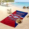Montreal Canadiens Custom Beach Towel, Print Your Name Text Lightweight Absorbent Towel for Swimming Travel