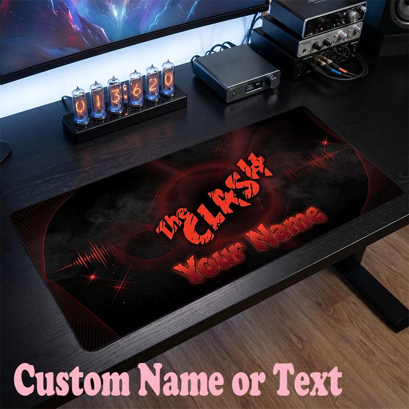 The Cure Customized Name Text Mouse Pad, Large Desk Mouse Mat Personalized Home Office Present