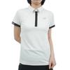 Golf Short Sleeve Polo Shirt Quick UV 1 [New Balance] Women's (Sweat Absorbent, Drying, Protection, Stretch) / 012-4168501 030_White [M]
