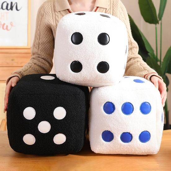 Dice Plush Doll Comfortable Soft PP Cotton Plush Dice Doll Funny