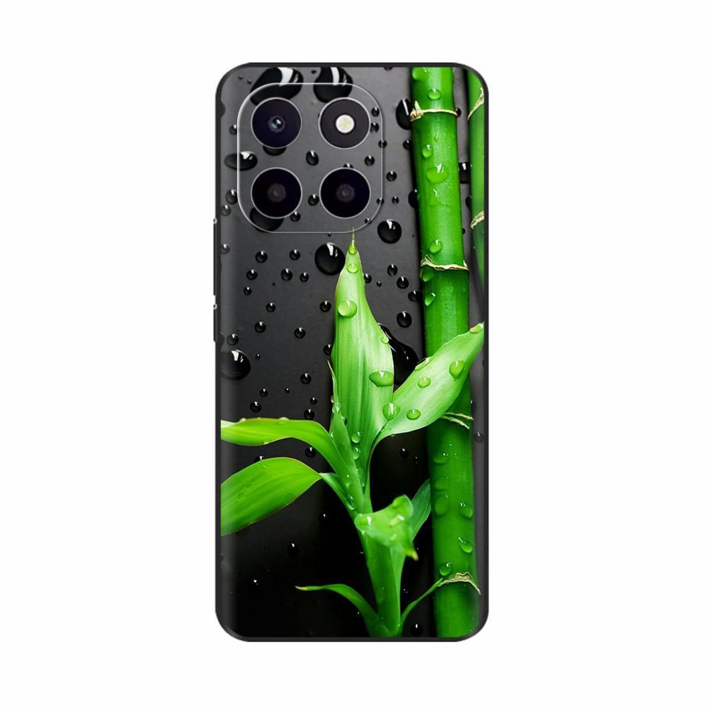 Чехол для Honor X6c Милый ТПУ Силиконовый Чехол для Телефона Для Honor X6c Задняя Крышка HonorX6c X 6C С Принтом Цветов Мягкий Силикон Coque Fundas
