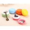 18 Pieces Compact Macaron Jewelry Holder Storage Box Macaron Jewelry Box Plastic Material Great for Travel and Home Use