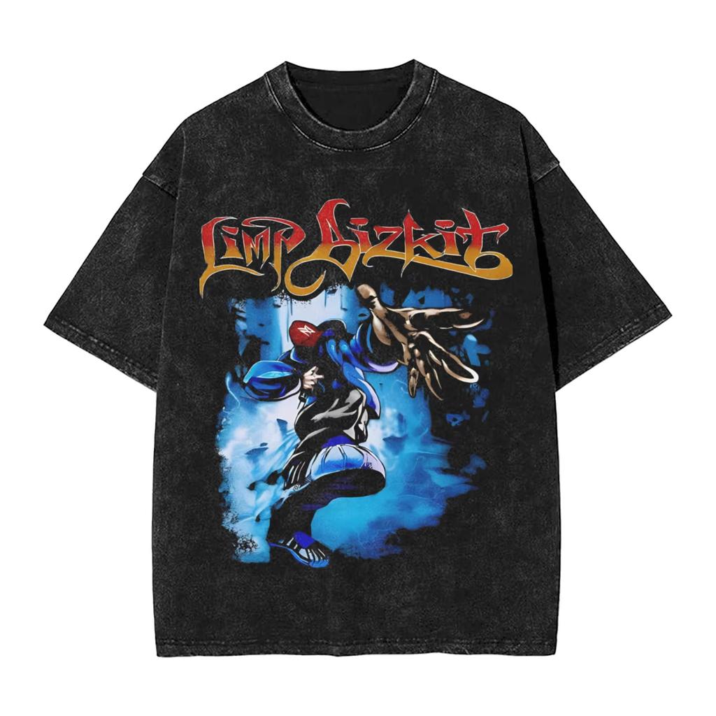 Футболки Limp Bizkit Heavy Metals для мужчин, повседневные хлопковые футболки, с круглым вырезом, с коротким рукавом, одежда