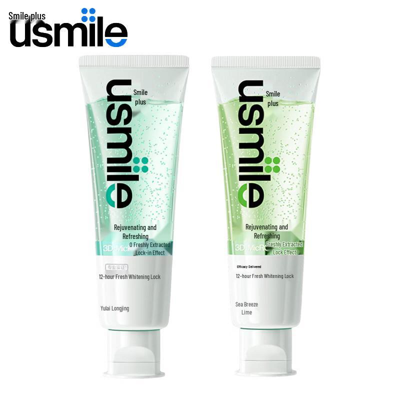 usmile Отбеливающая зубная паста и для свежего дыхания (2-Pack)