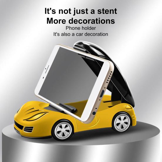 Держатель для мобильного телефона вращающийся в форме автомобиля 360 градусов стабильный зажим модель автомобиля мобильный