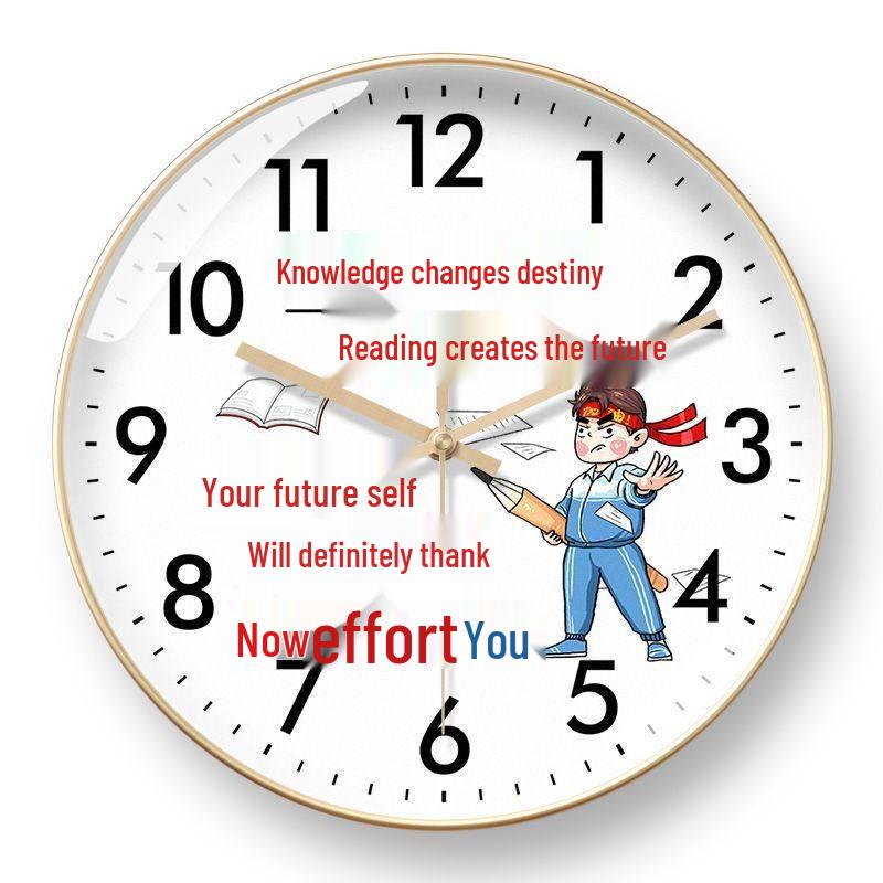 Radio-Controlled School Wall Clock for Classroom and Children's Bedroom