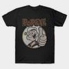 Мужская черная футболка с принтом Popeye, печать на трансферной бумаге без вырезания, хлопковая футболка