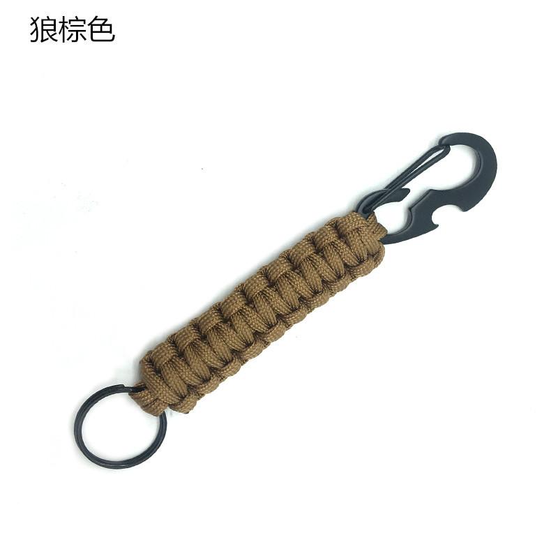 Outdoor Umbrella Rope Weaving Belt Bottle Opener Keychain