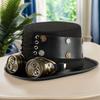 Викторианская индустриальная шляпа для косплея со съемными очками, головной убор из ПУ кожи для взрослых мужчин и женщин, для сценических выступлений