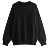[EASTEMPO] Ladies Trainer Spring Long Sleeve Relaxing Plain Color Fashionable Casual Cute Large Size (JP, Alphabet, L, Black)