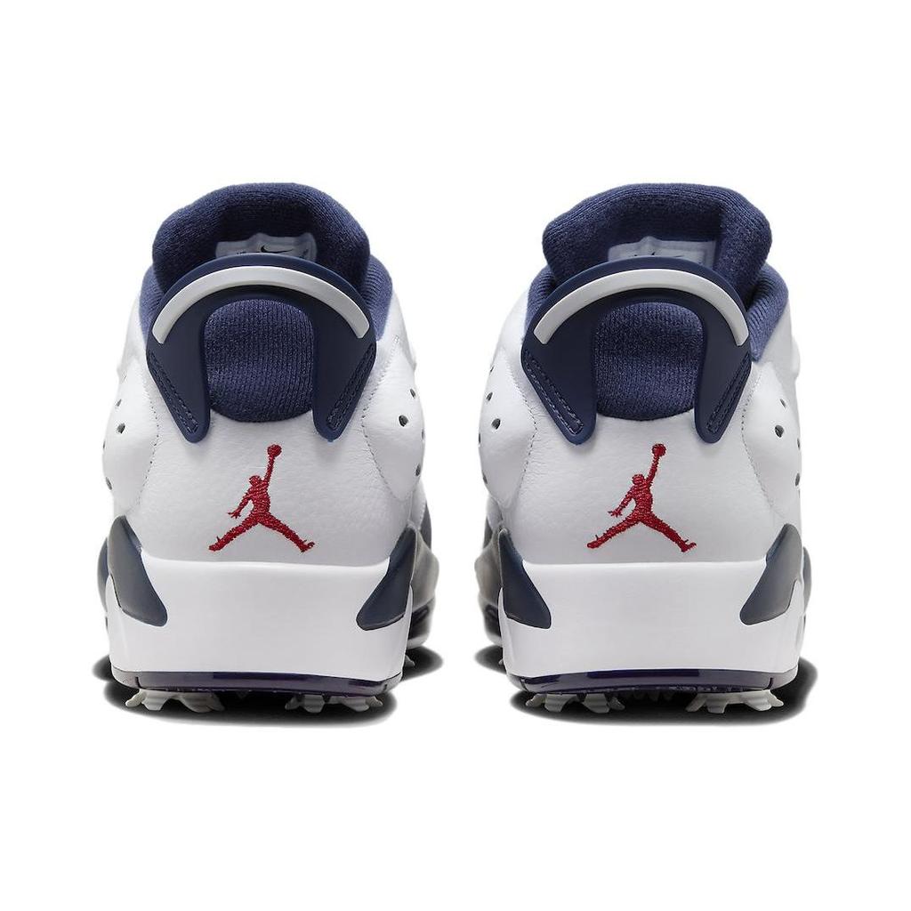 Мужские кроссовки Air Jordan 6 Retro Low Golf Olympic сине-белые