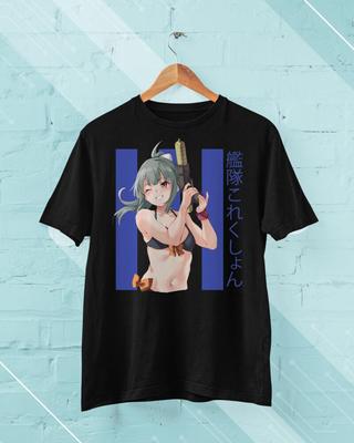 Ecchi Anime Girl 73 Kancolle Collection Классическая аниме крутая футболка унисекс