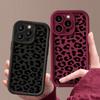 Черный леопардовый мягкий матовый чехол для iPhone 16 Pro Max 15 14 Pro 13 12 11 XS XR 8 7 модный противоударный чехол для защиты линз из ТПУ