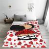 Флисовые пледы Mafalda Heart Мультяшные Аниме Креативные пледы для дома Отеля Дивана 125*100см Покрывала