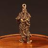 Vivid Guan Gong Ornament Handmade Chinese Style Copper Statue Convenient