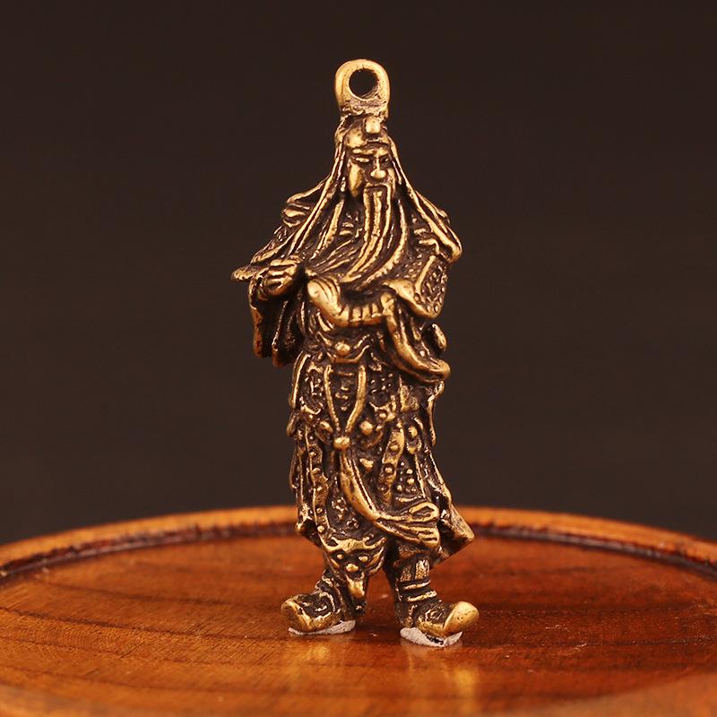 Guan Gong Ornament Chinese Style God of Wealth Figurine Miniature Statue