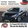 Автомобильный бампер для Peugeot RCZ 206 207 208 2008 301 307 308 405 406 407 408/дефлектор переднего спойлера/комплект кузова/полоса