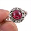 Natural Garnet Gemstone Handmade 925 Solid Sterling Silver Gift Ring S.8 R4w01