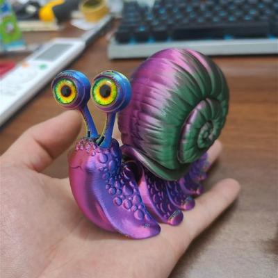 6см/10см 3D-печатная фигурка улитки, модель животного, настольное украшение, подвижная фигурка, орнамент, забавная кукла, игрушка, подарок