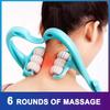 Multifunctional Cervical Massager Manual Neck Clamp Multifunctional Kneading Roller 6 Balls Shoulder And Neck Relaxation Massage