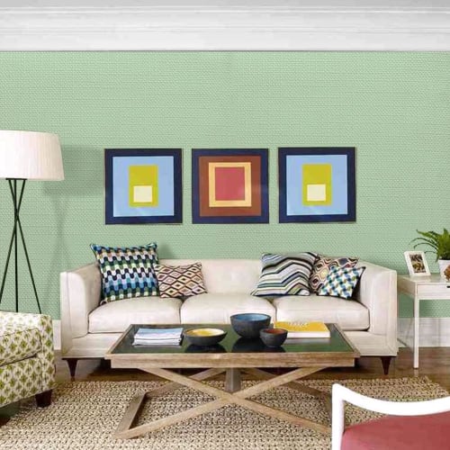 Peelable Wallpaper Stickers, Stylish, Thick, Opaque, 10m X 44cm, Self-Adhesive, Waterproof, Cutting Sheet for Bathrooms and Kitchens (Green)