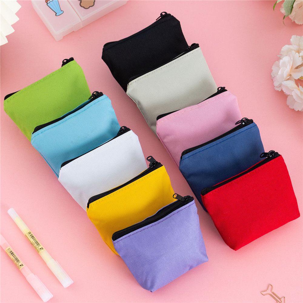 Key Storage Bag Women Pouch Card Holder Cosmetic Bag Money bag Canvas Coin Purse Handbag Wallet