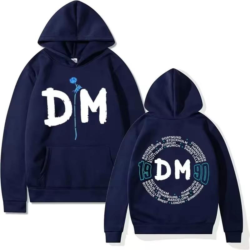 Британская группа Depeche Cool Mode Violation Europe Tour 1990 Толстовки с капюшоном Женская зимняя толстовка унисекс модная готическая толстовка с капюшоном Топы