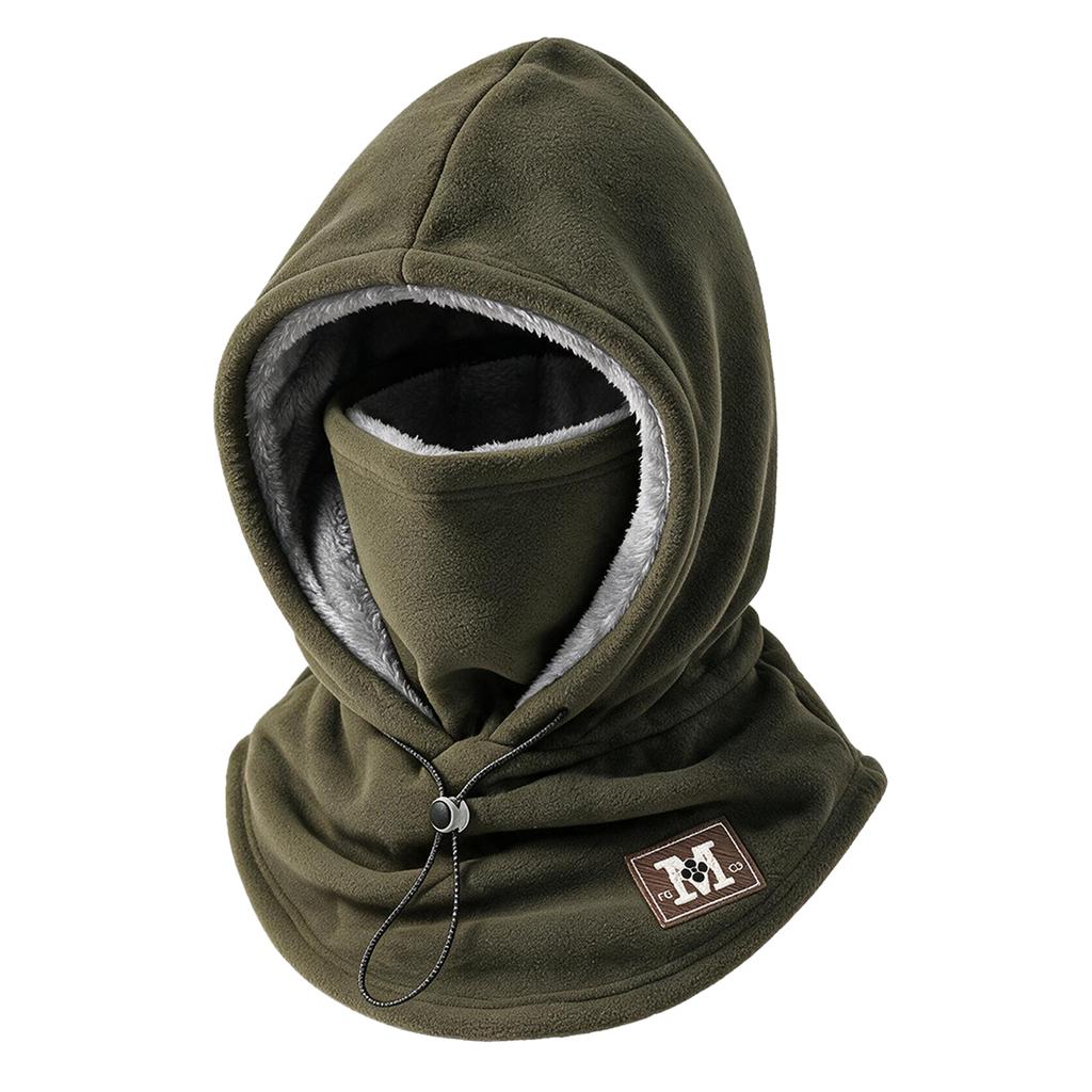 Musion Balaclava Winter Fleece Double-Layer Windproof and Warm Hat for Cycling, Skiing, Cold Protection, and Neck Protection