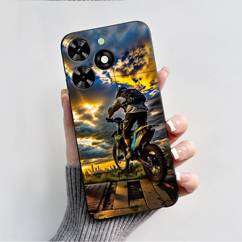 Чехол для Tecno Spark Go 2024 BG6 Черный Миф о Сунь Укуне Чехол Ударопрочный Мягкий ТПУ Чехол для Телефона Для Tecno Pop 8 Pop8 SparkGo 2024 Корпус