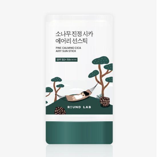 ROUND LAB Солнцезащитный стик с сосной и цика 'Airy Sun Stick' SPF50+ PA+++ Увлажняющий и успокаивающий уход 19 г