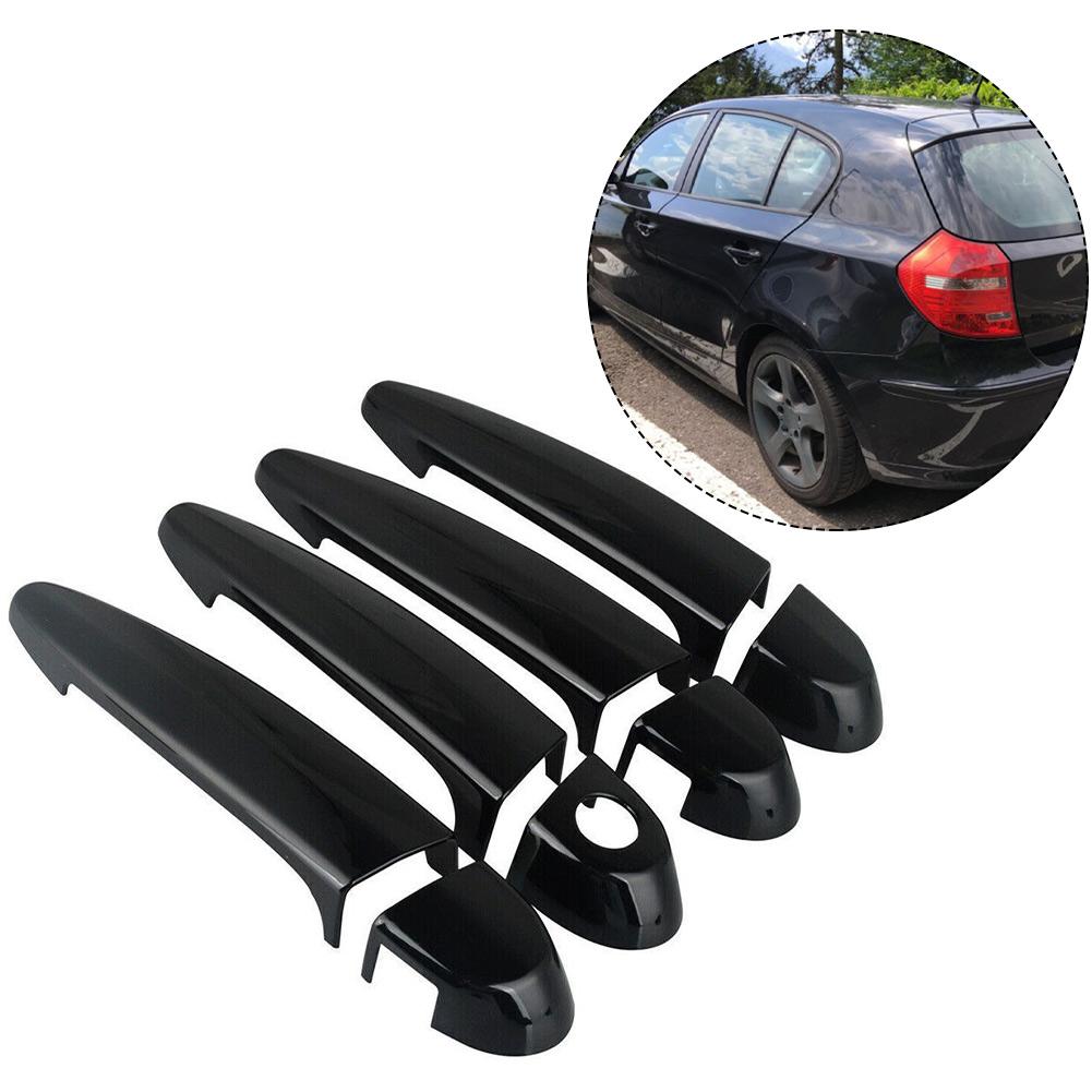 4Pcs ABS Carbon-Fiber Exterior Door Handle Cover Trim Gloss Black With Tape For BMW E87 E90 E91 E92 E93 F30 X1 X2 X3 X4