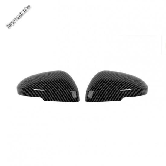 For Nissan Kicks 2025 2026 Car Rearview Side Mirror Cover Cap Sticker Exterior Door Rear View Case Trim Carbon Fiber Accessories