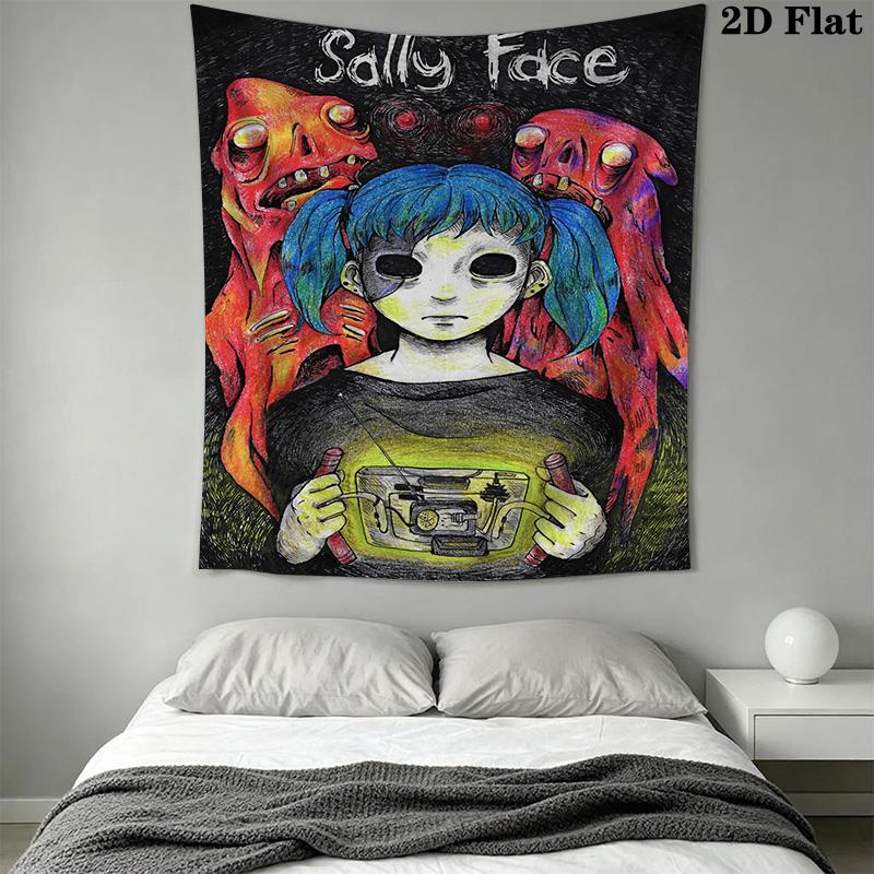 Гобелен с рисунком Sally Face для домашнего декора, Настенное панно, Декоративное полотно для стены RV.XGT0914189