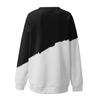 Women's Colorblock Sweatshirt Long Sleeve Round Neck Casual Comfortable Loose Lightweight Women's Sweatshirt