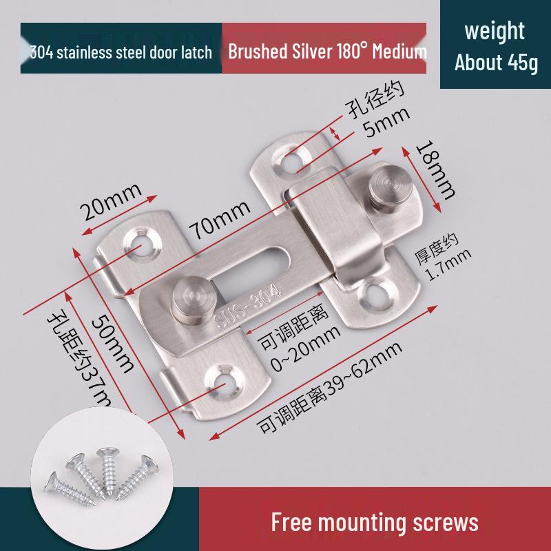 Защелка для раздвижной двери в старинном стиле без сверления и противоугонный болт