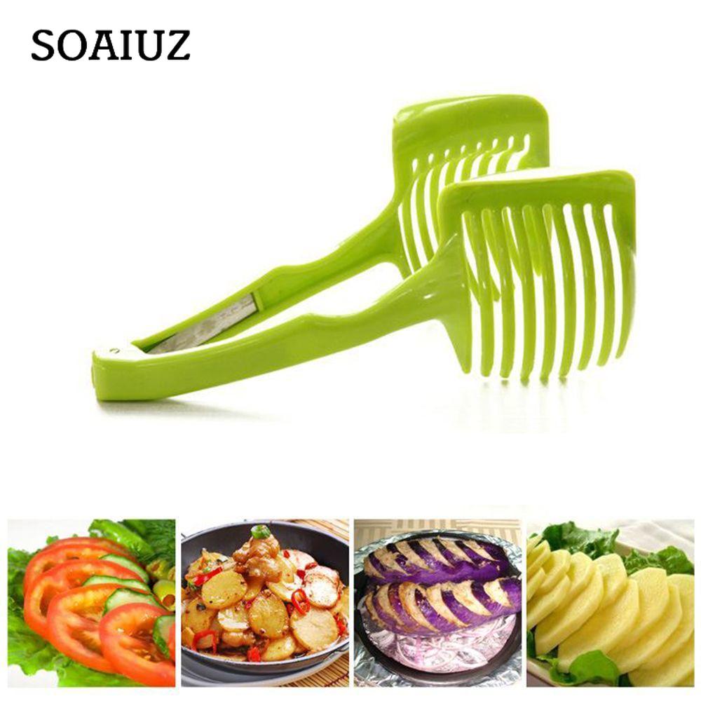 Пластиковые ломтики картофеля, измельчители томатов, инструменты для фруктов и овощей, держатель для резки лука и лимона