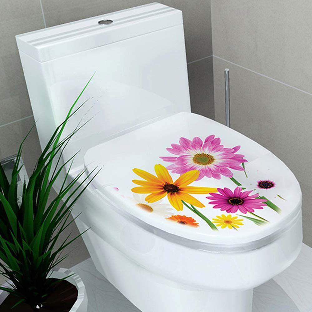 Bathroom Decoration Home Toilet Seat Sticker Closestool Decor Toilet Sticker WC Cover Decals