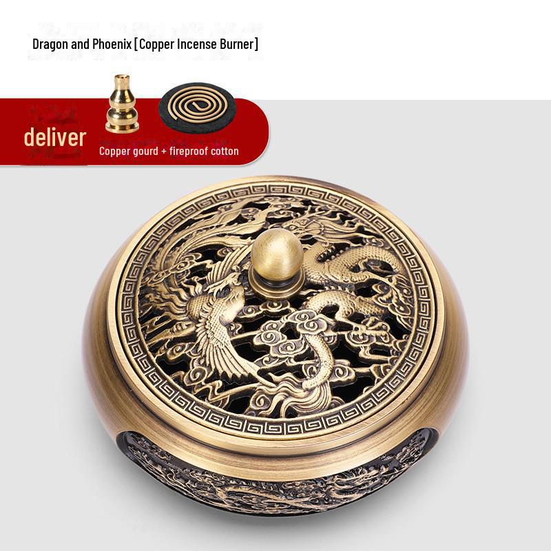 Латунная курильница с плоским дном Jinlian для домашнего и внутреннего использования