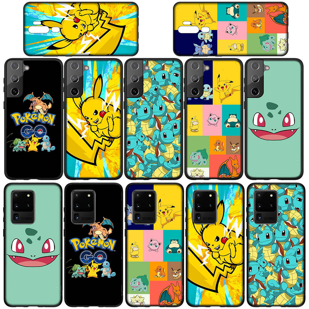 Чехол для телефона для iPhone 17 16 15 Plus Xiaomi Poco F8 F7 X7 X6 M8 C85 C75 Redmi Note 14 12 11 13 Pro Max A4 14C 13C 15C Pokemon GO Пикачу Сквиртл Чехол